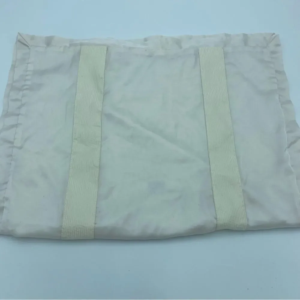 DKNY Pillow Sham Queen Cream Ribbon Detail‎ Pintuck Pleates